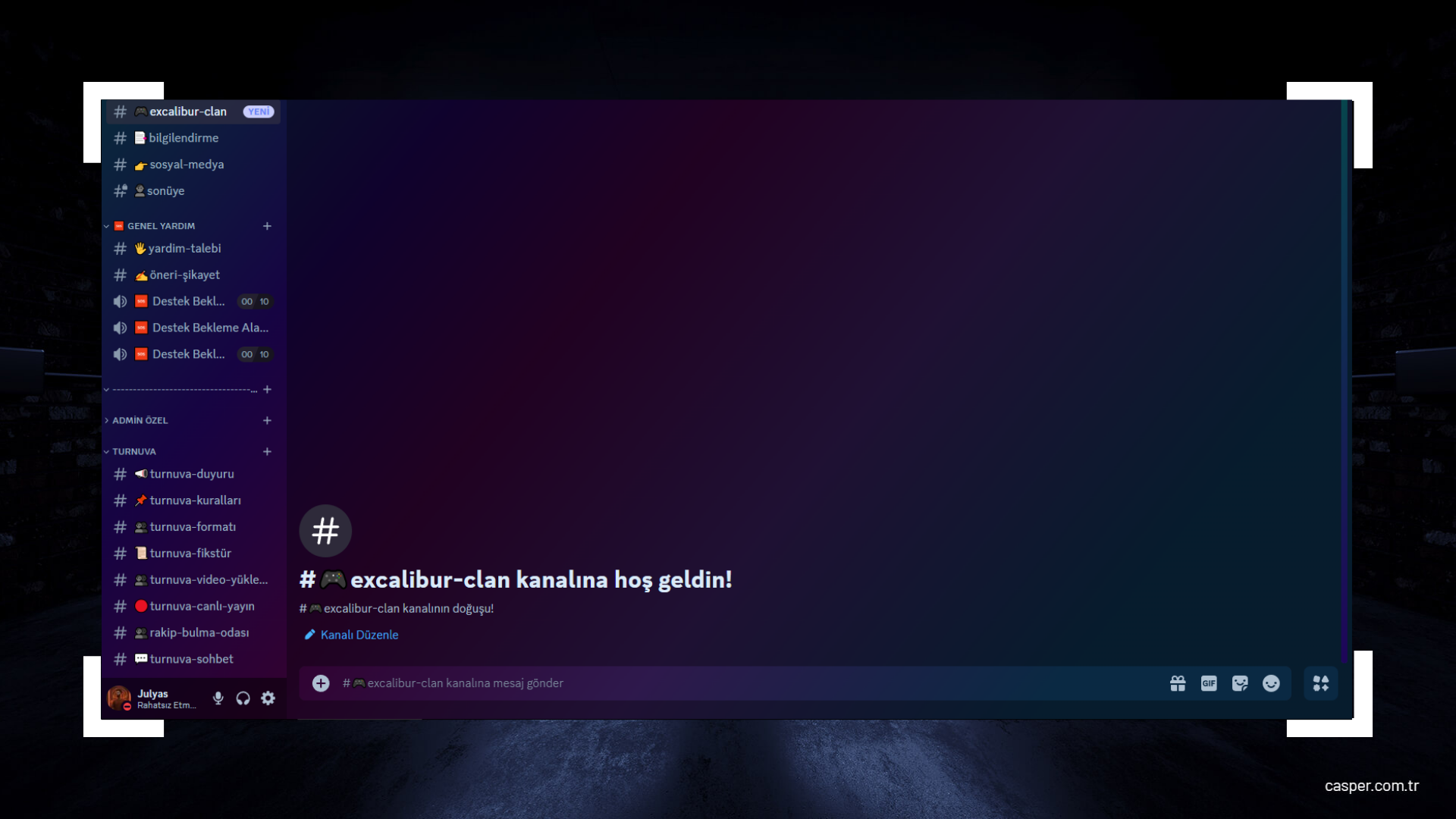 Excalibur Clan Katılım 1.Aşama