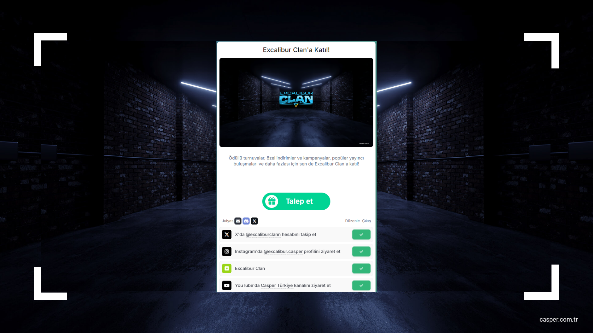 Excalibur Clan Katılım 2.Aşama