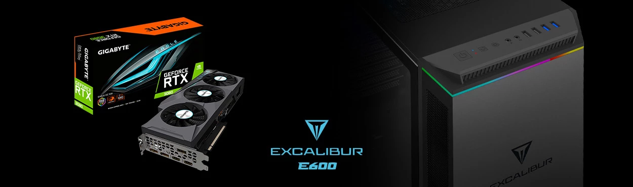 Excalibur E600 Oyun Bilgisayarı Yeni NVDIA Ekran Kartları ile Satışta!