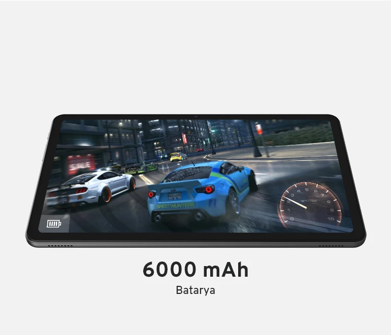 6000 mAh Batarya Desteği