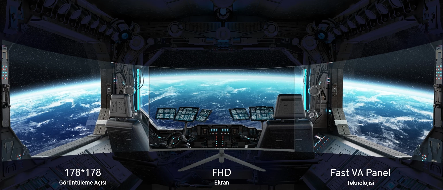 Full HD Fast VA Panel ile Kaliteli Ekran Deneyimi
