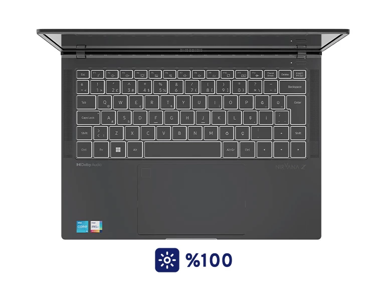 Casper Nirvana Z100 laptop bilgisayar z100-laptop-uc-kademeli-aydınlatma-100_op