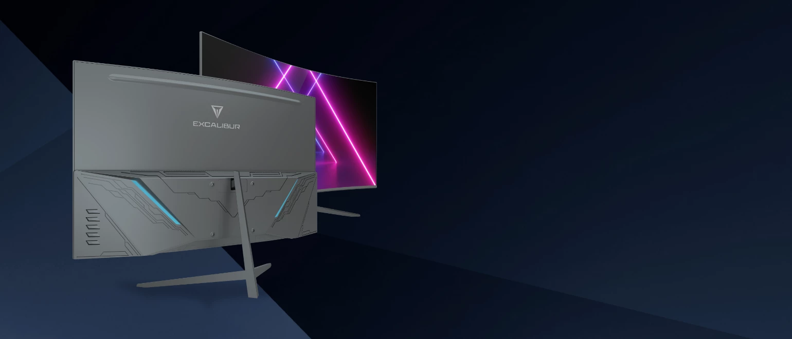 Çerçevesiz Ekran ve Renkli Modern Tasarımlı Oyuncu Monitör