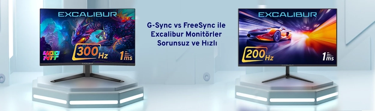 G-Sync vs FreeSync ile Excalibur Monitörler Sorunsuz ve Hızlı
